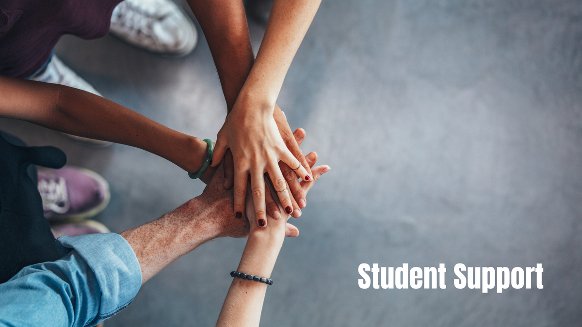 Student Support - image of hands